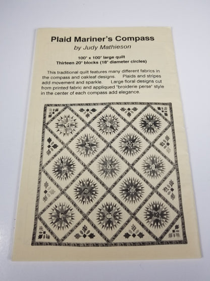 Plaid Mariner's Compass by Judy Mathieson quilt pattern