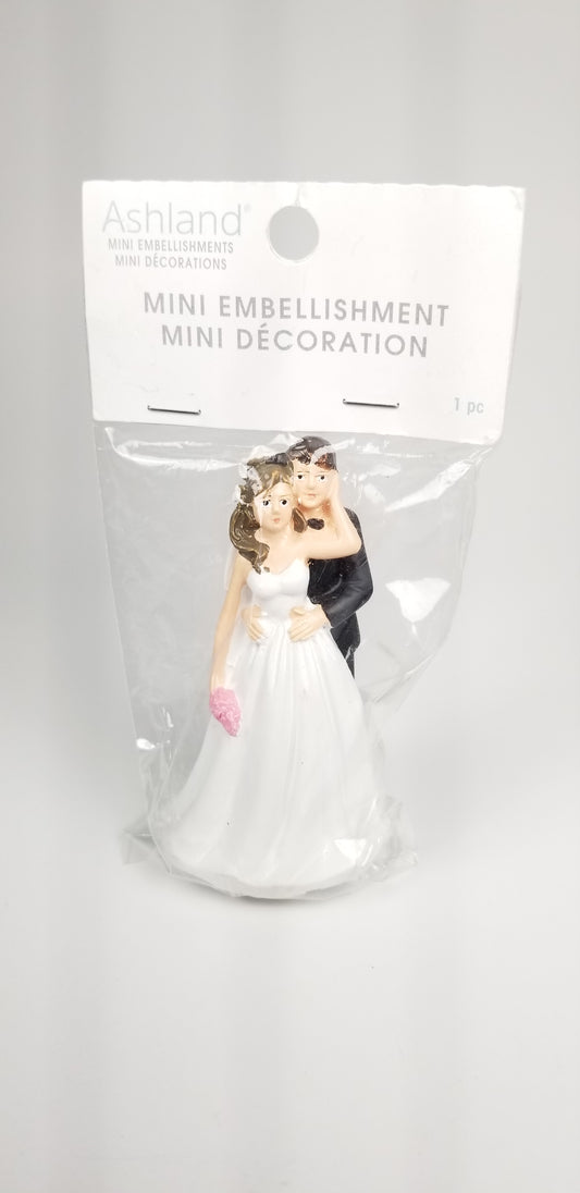 Marriage wedding cake topper miniature embellishment