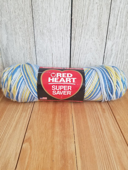 Red Heart Super Saver Yarn Solid/ Metallic/ Striped/ Ombre Full Skien or Partial Skein (U Pick Color)