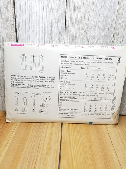 Simplicity 6908 Misses one piece dress Size 16 Uncut FF