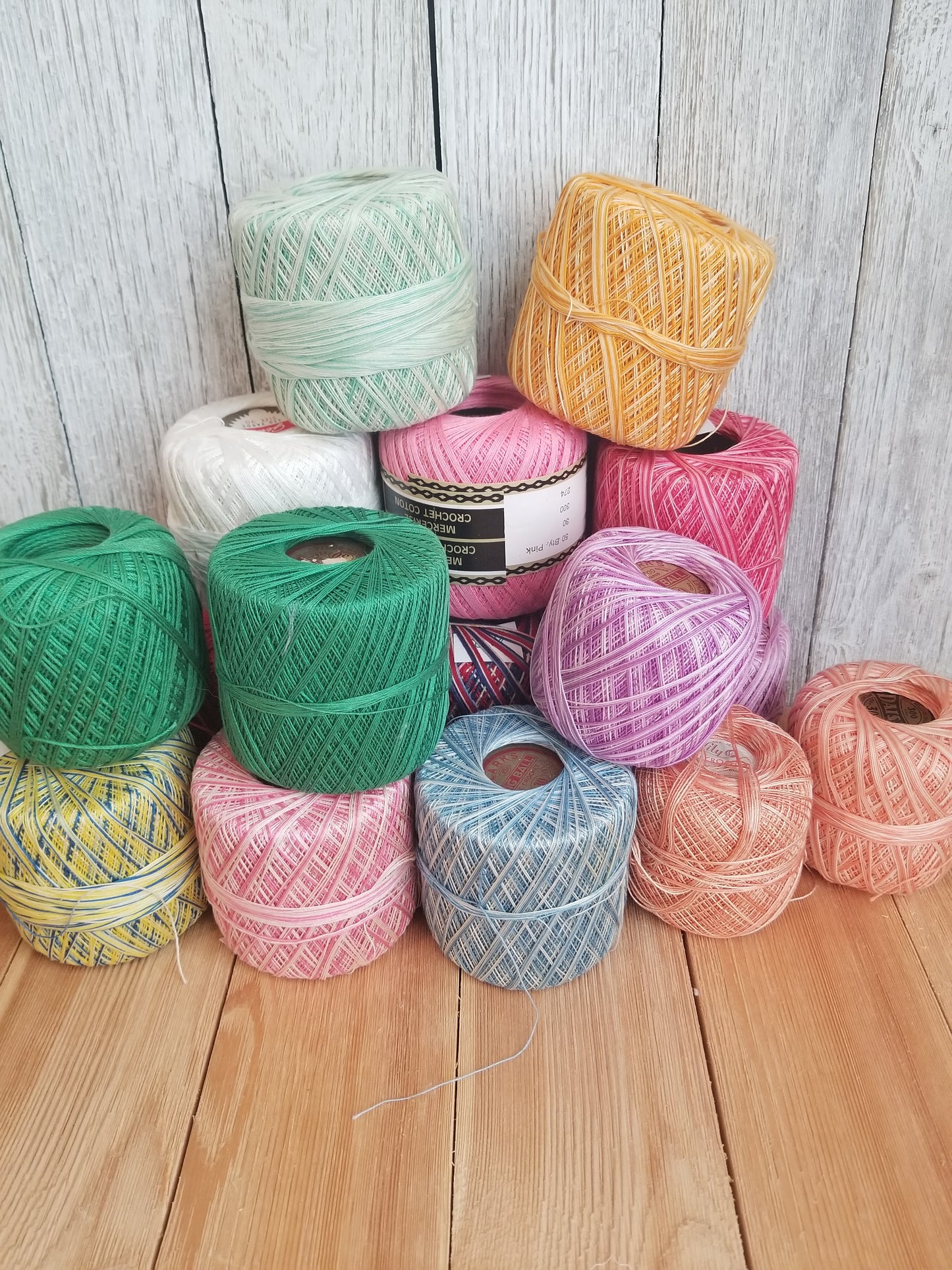 Vintage Cotton Crochet Thread Yarn Various Weights and Colors (U PICK color, size, material)