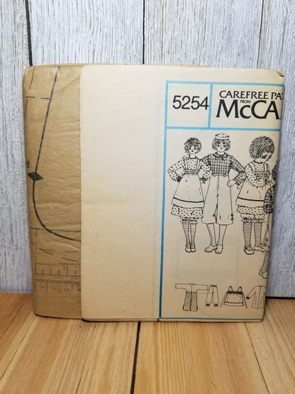 McCall's 5254 Raggedy Ann & Andy Costumes Adult Medium Uncut FF 1976