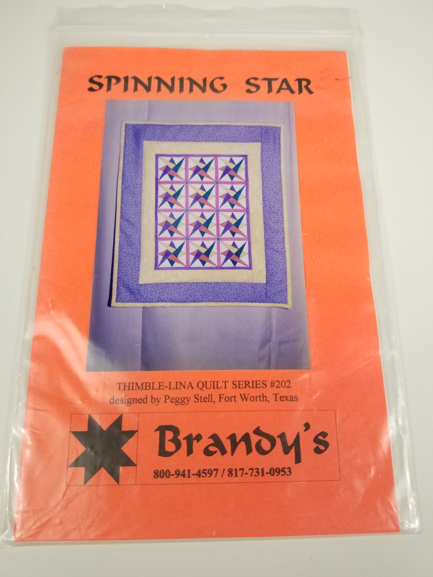 Spinning Star Thimblelina Quilt Series #202 Brandys Quilt Pattern