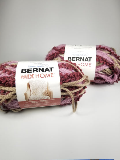 Bernat Mix Home Bordeaux 97003  (2 skein bundle) Yarn