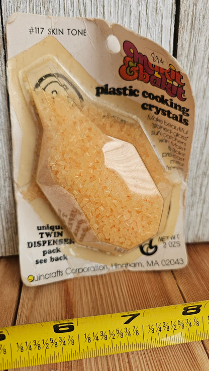 VTG Makit & Bakit Refill Plastic Melting Cooking Crystals Suncatchers (U PICK Color)