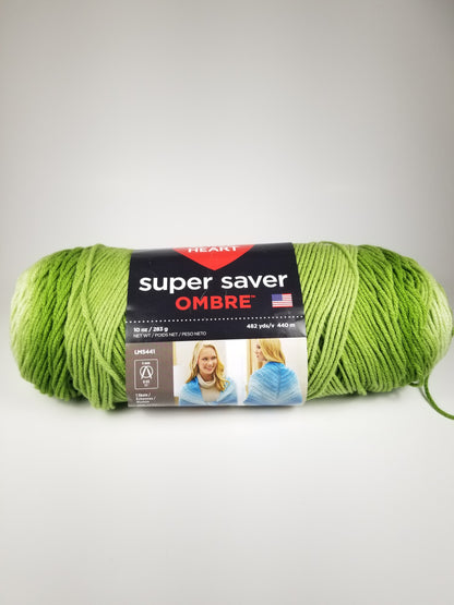 Abandoned Project! Red Heart Super Saver Green Apple Blanket Scarf