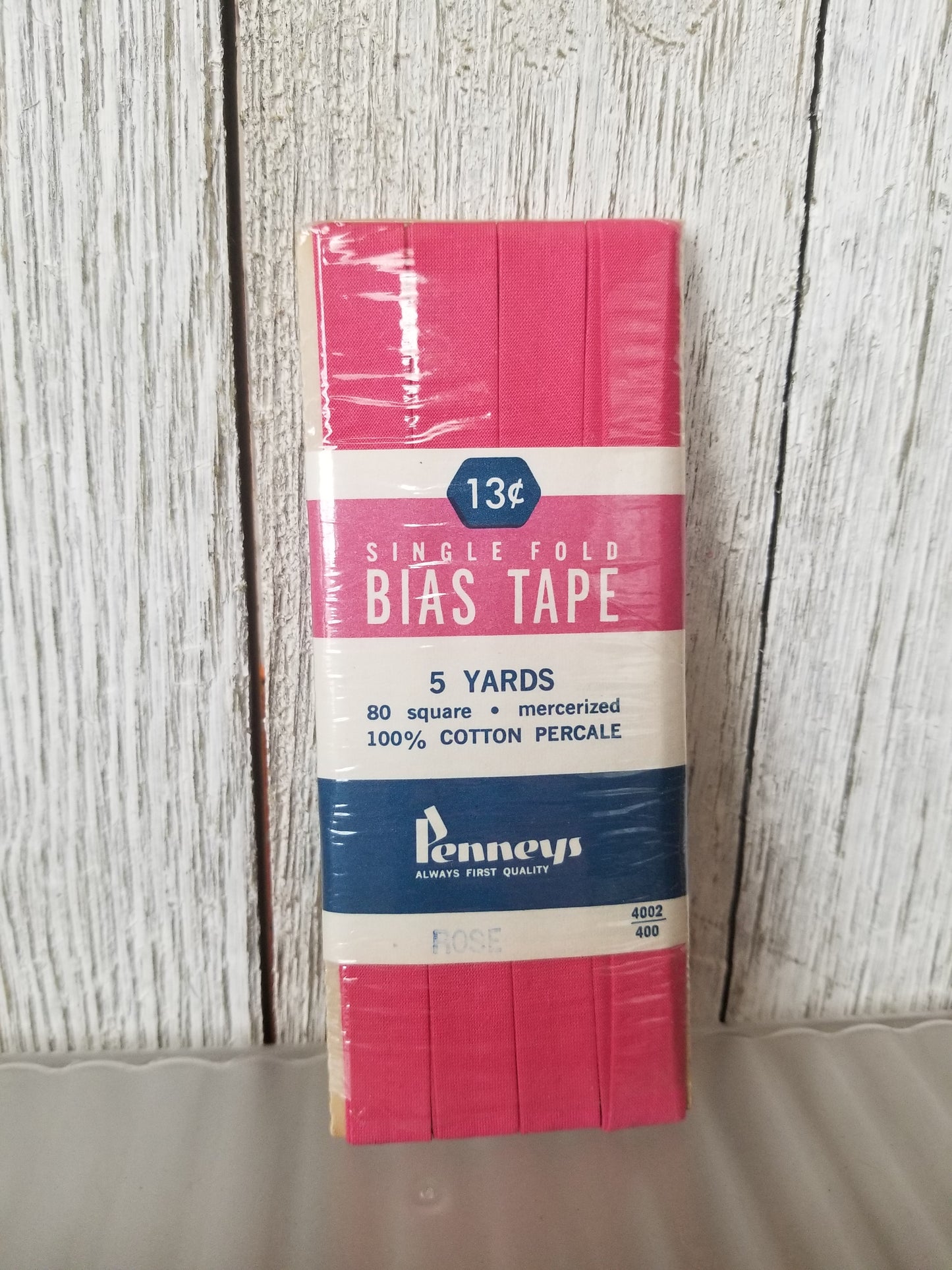 Vintage Single Fold Bias Tape Wright's Boiltex, J&P Coats, Talon, Warren (Pick Your Color)