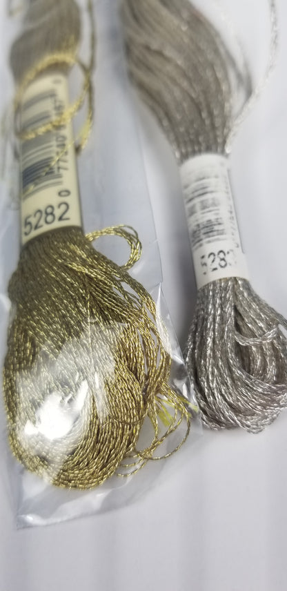 DMC metallic embroidery floss