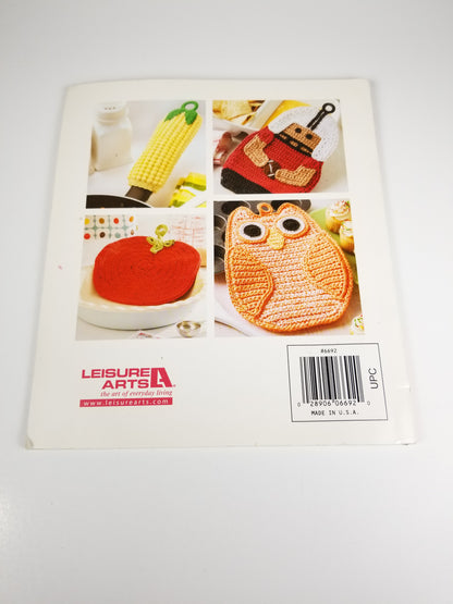 Creative Potholders and dish cloths Crochet Pattern Book Leisure Arts