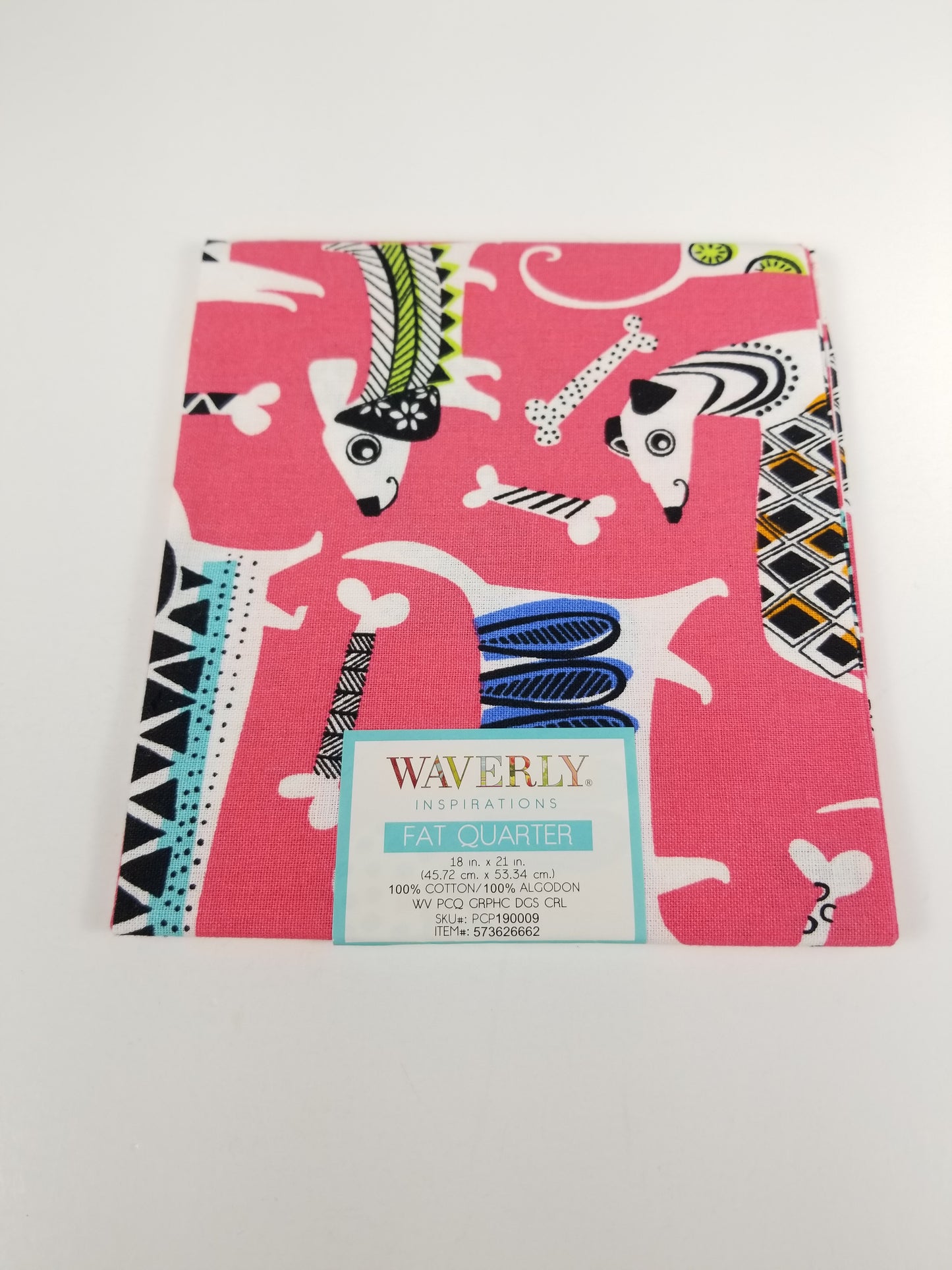 Waverly inspiration Dog and Dog Bone Fat Quarter