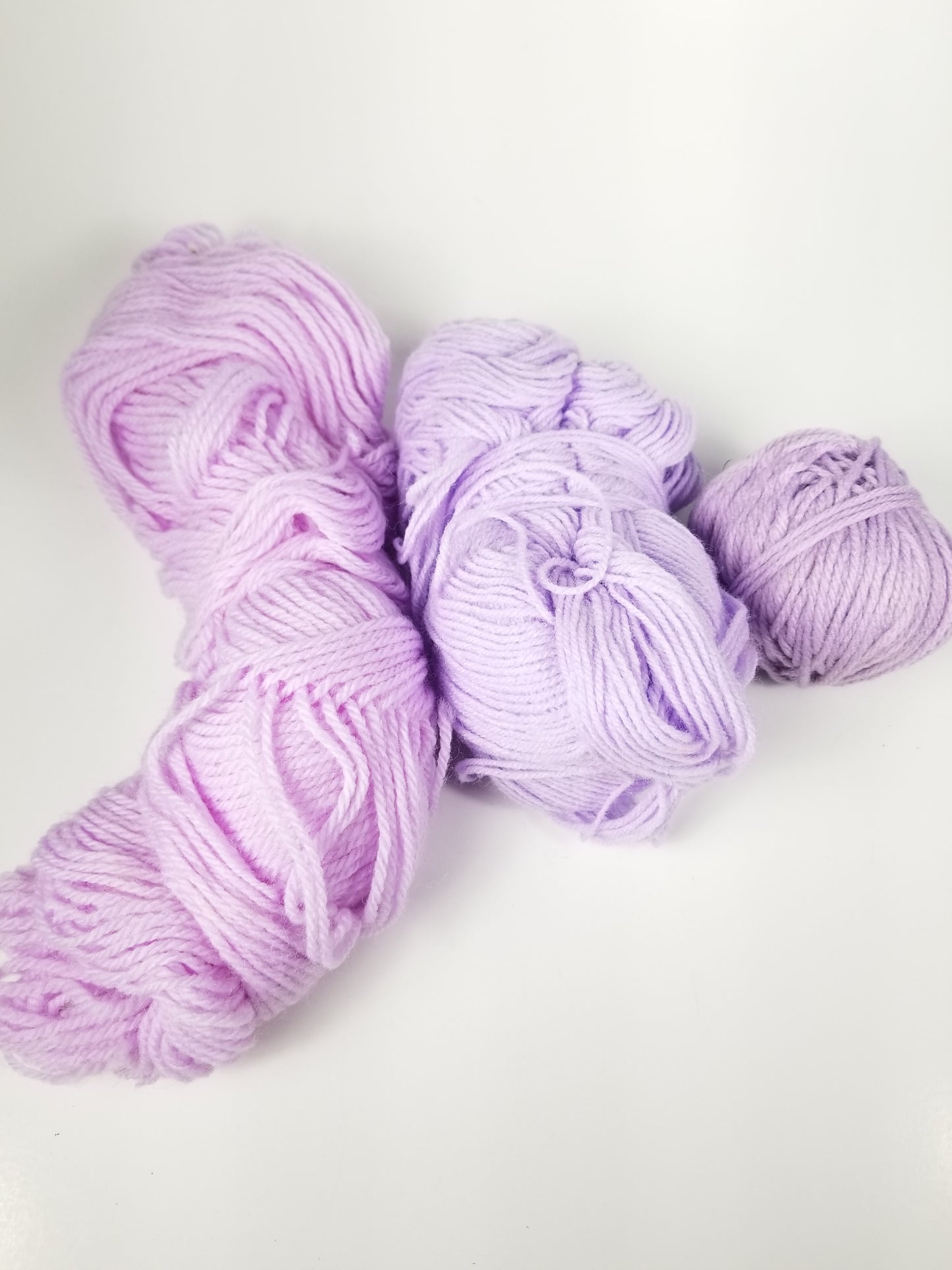 Light Purple yarn bundle sock, sport/dk, worsted weight 3 skeins