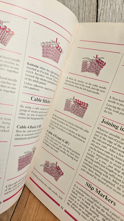 Coats and Clark Learn How Book 1401 - Knitting, Crochet, Tatting, Embroidery How To Booklet 1993