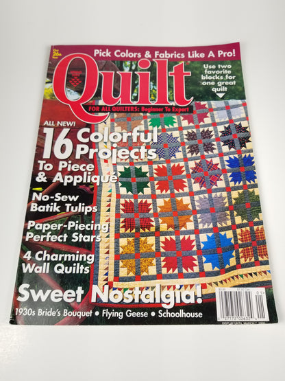 Quilting magazines bundle of 3 quilt and american patchwork and quilting