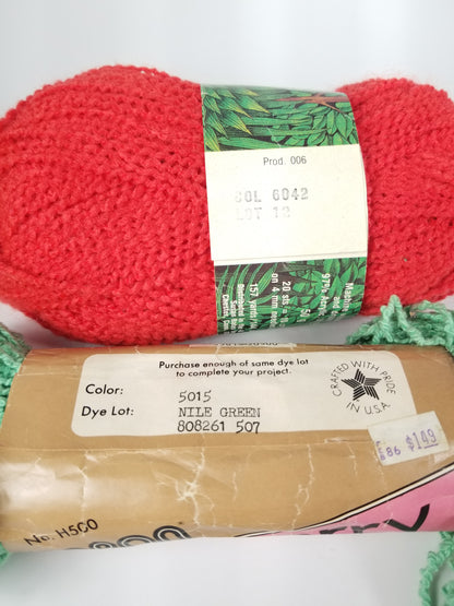 Caron cotton Terry 5015 Nile Green Patons Jenny 6042