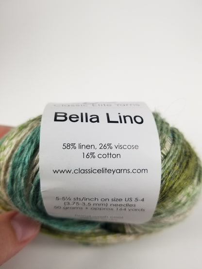 Bella Lino Classic Elite Yarns color 8515 lot 0516