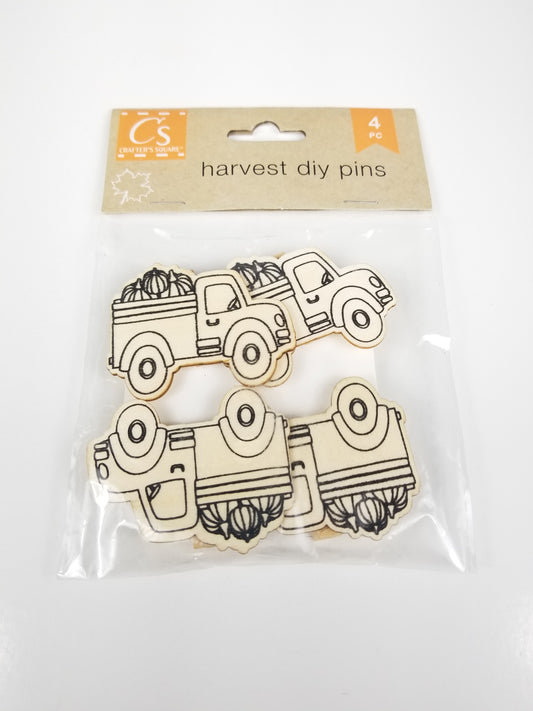 Crafters Square Harvest DIY pins pumpkins in trucks Holiday