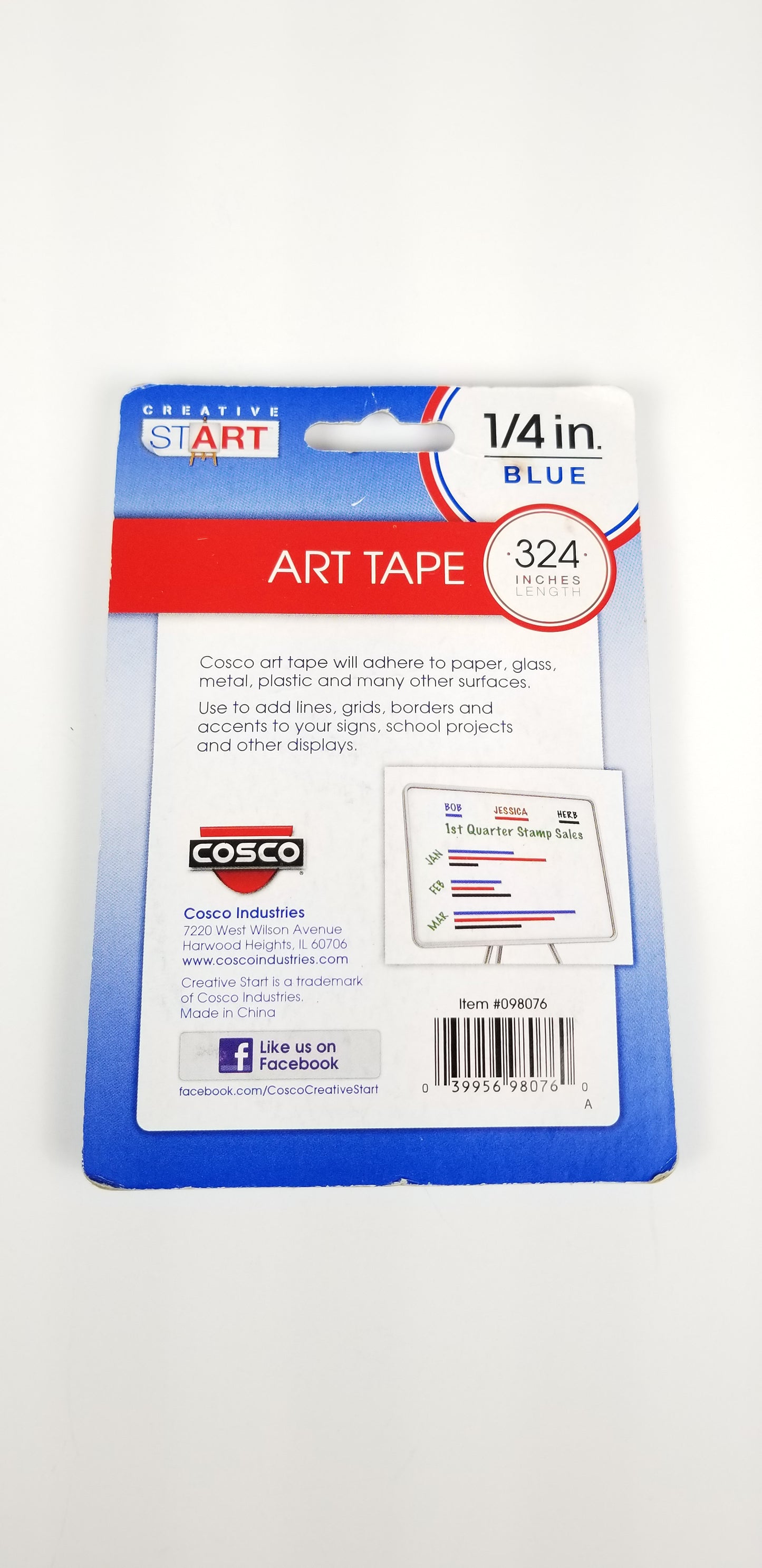 Creative start art tape 1/4" blue