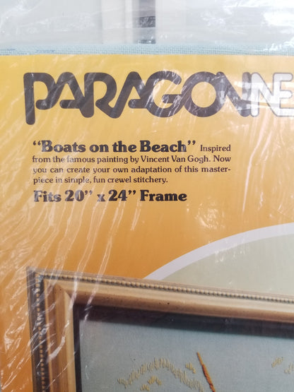 Paragon Needlecraft Boats on the Beach Masterpiece Stitchery 0723