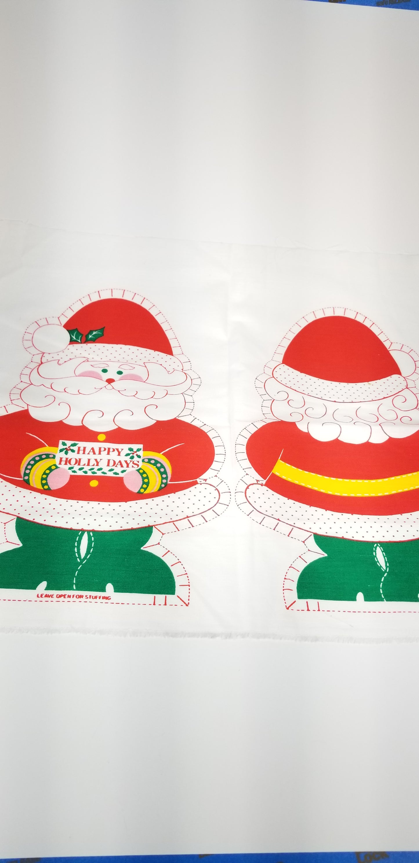 Christmas santa applique and pillow