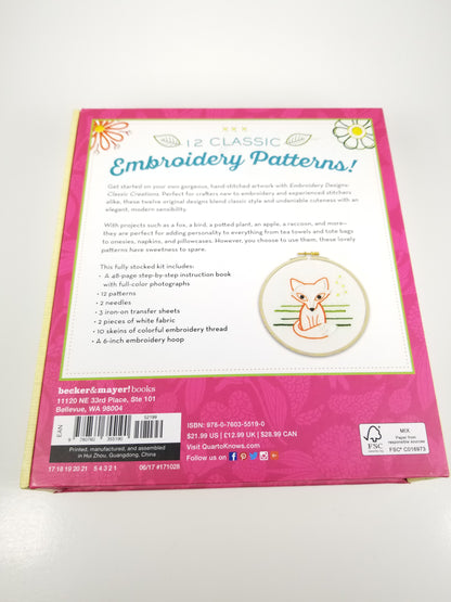 Embroidery designs classic Creations Embroidery Kit