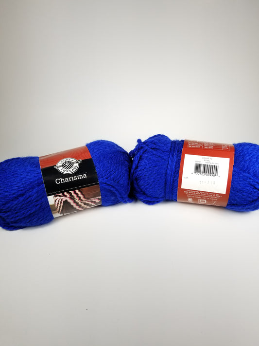 Loops and thread Charisma bulky yarn 2 skein bundle royal lot 11-318