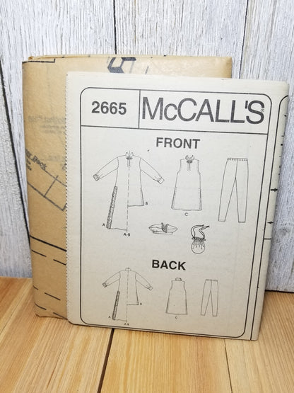 McCall's 2665 Costumes sewing pattern mens Large 42-44 medieval tunic leggings Halloween Uncut FF