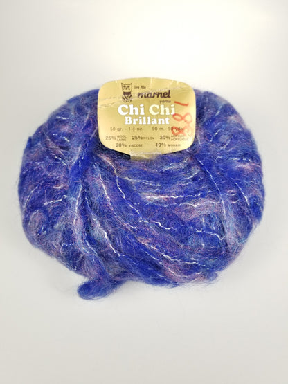 Les fils marnel Yarns Chi chi Brillant color 825. 3 skein bundle