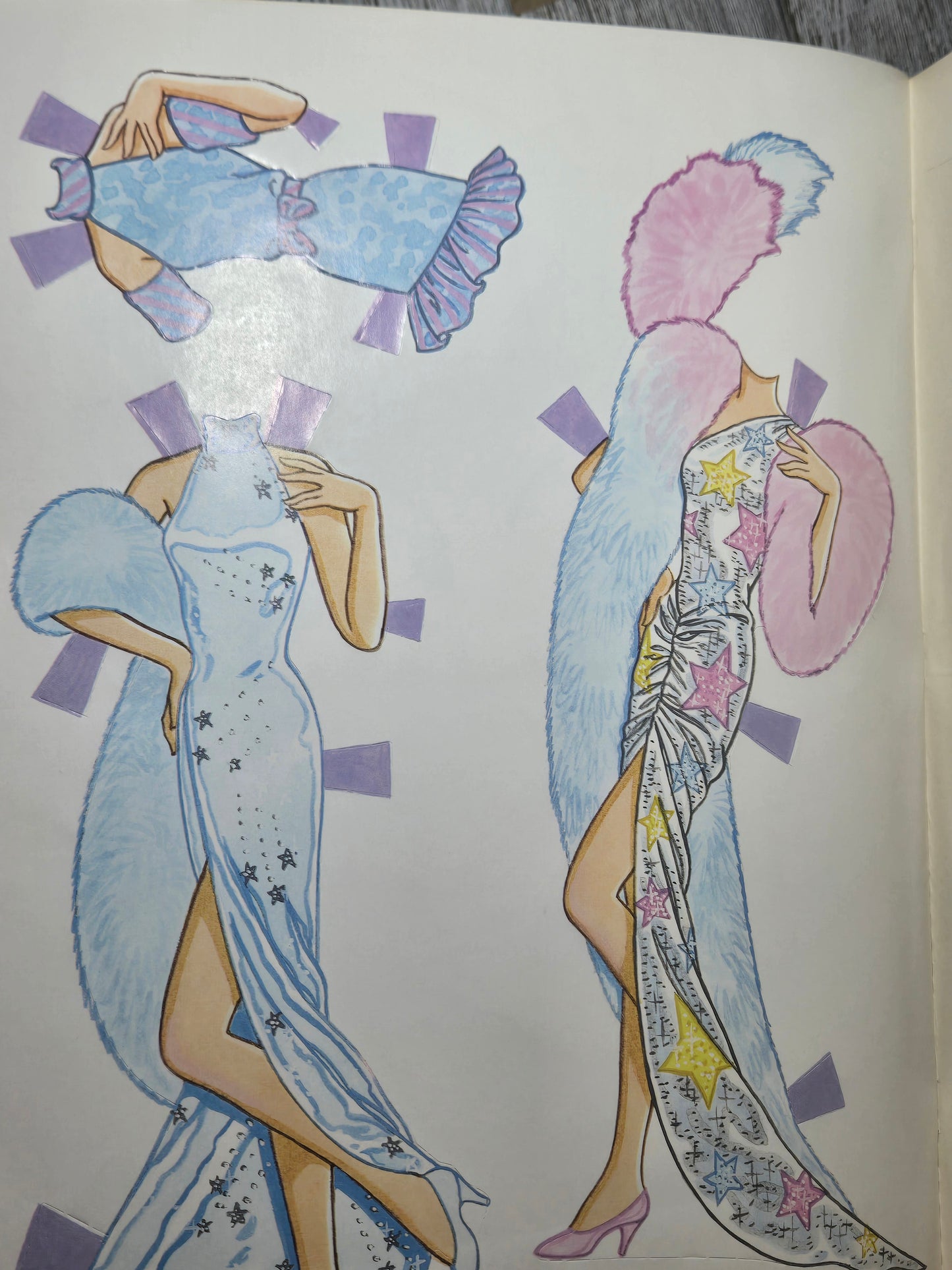 Super Star Barbie Paper Doll Book MISPRINT UNCUT By a Golden Book Comes with TWO dolls