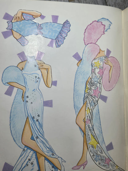 Super Star Barbie Paper Doll Book MISPRINT UNCUT By a Golden Book Comes with TWO dolls