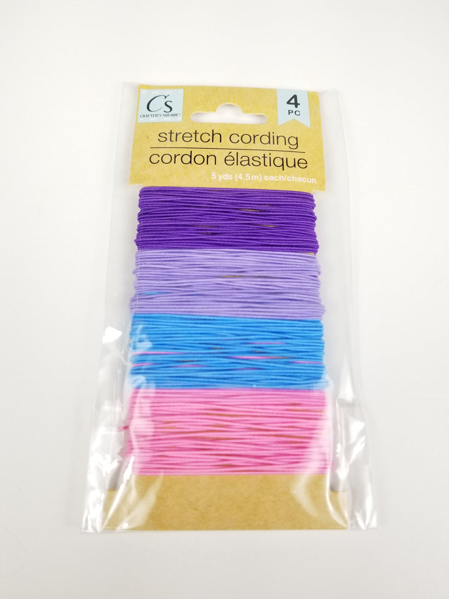 Crafters Secret Strech Cording 4pc 5 yards 4.5mm each