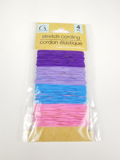 Crafters Secret Strech Cording 4pc 5 yards 4.5mm each