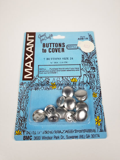 Cover Your Own Buttons Refills NOS Vintage Kits - YOU CHOOSE!