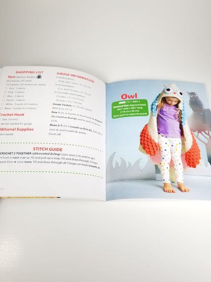 Hooded Animal Blankets Toddler Crochet Projects Leisure Arts Crochet Book