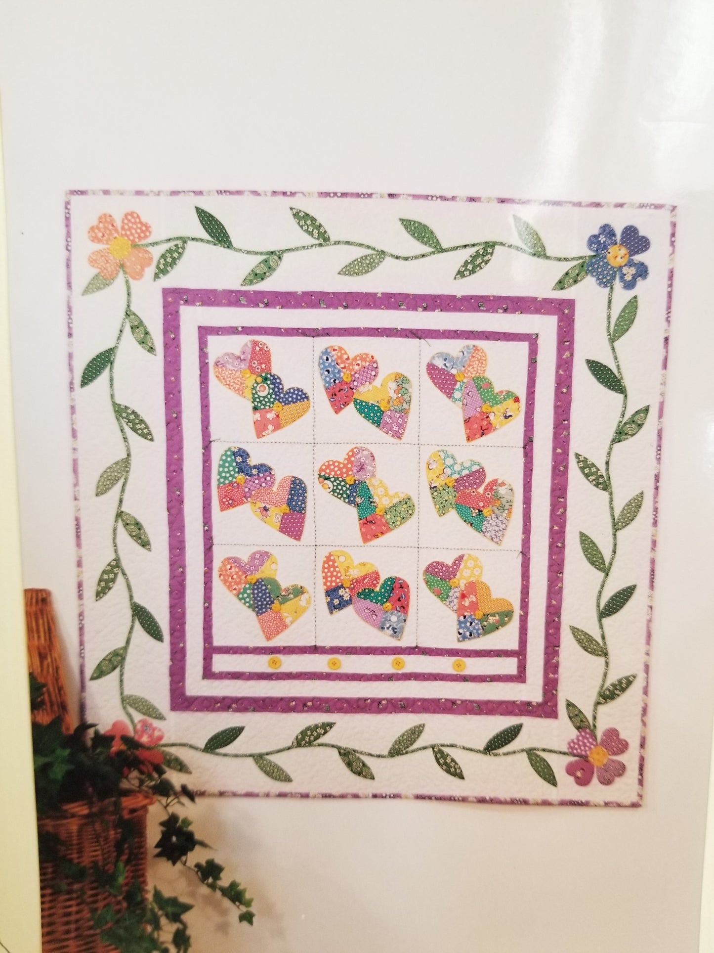 Simple Pleasure Heart To Heart By Cynthia Tomaszewski Hearts and Flower Quilt Pattern