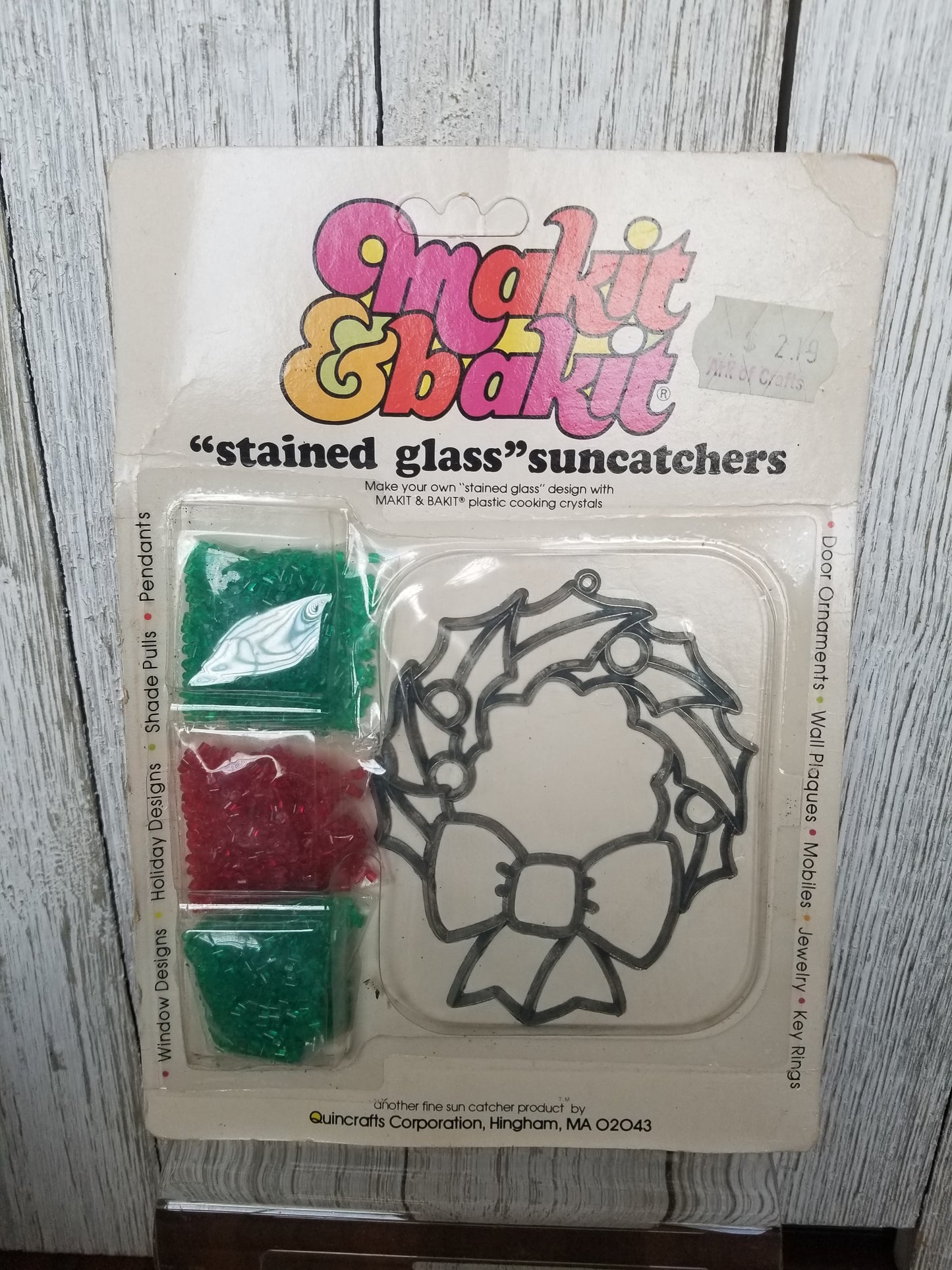 Vtg Makit & Bakit Suncatcher Frame OR Full Kits (U Choose Design)