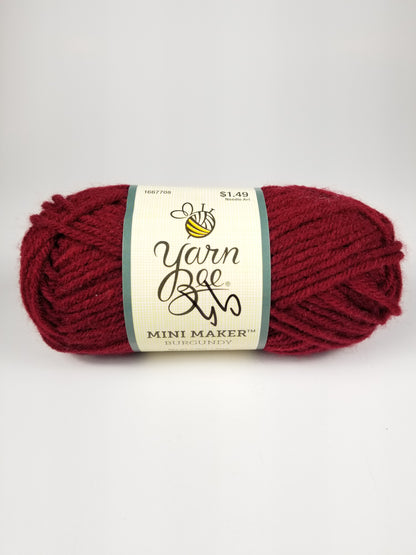 Yarn Bee Mini Maker Burgundy lot 94207