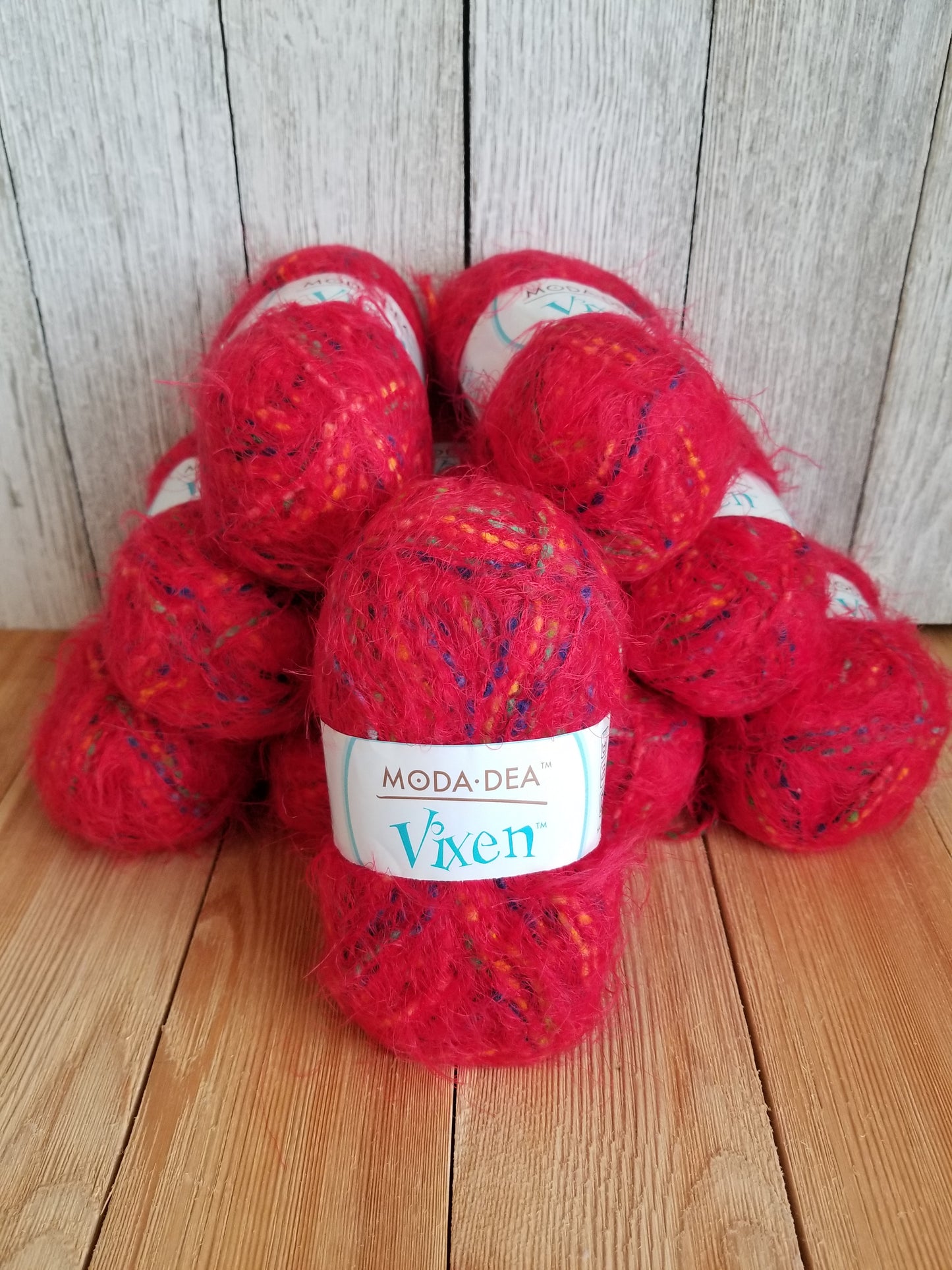 Moda Dea Vixen Reddy Freddy 3910 Fur Yarn 10 skein bundle