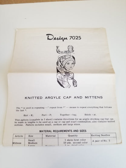 Vintage Mail Order Knitting Pattern 1940s (Pick your Pattern)