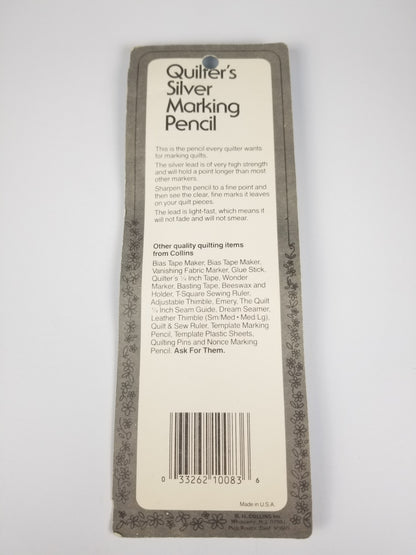 Quilter's Silver Marking Pencil