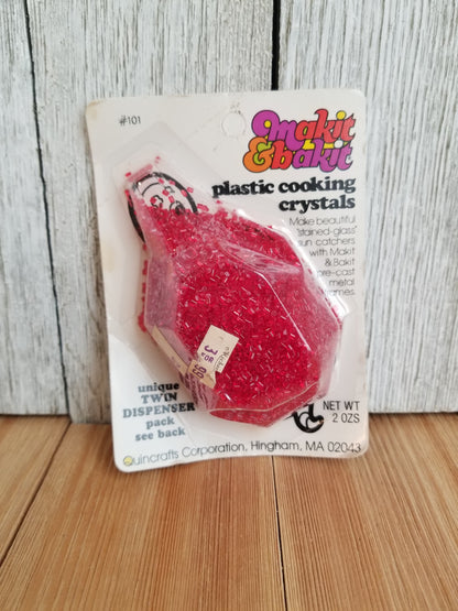 VTG Makit & Bakit Refill Plastic Melting Cooking Crystals Suncatchers (U PICK Color)