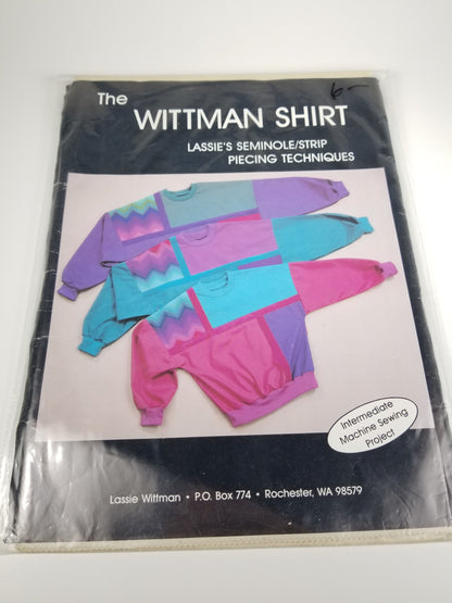 Vintage uncut Wittman Shirt Lassie Wittman Sewing Pattern