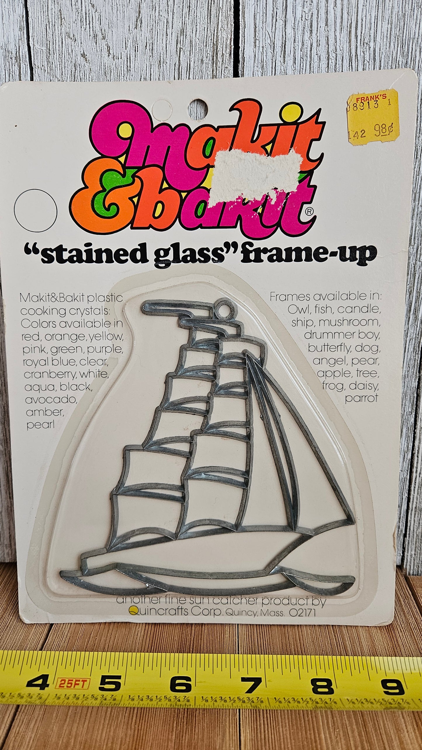 Vtg Makit & Bakit Suncatcher Frame OR Full Kits (U Choose Design)