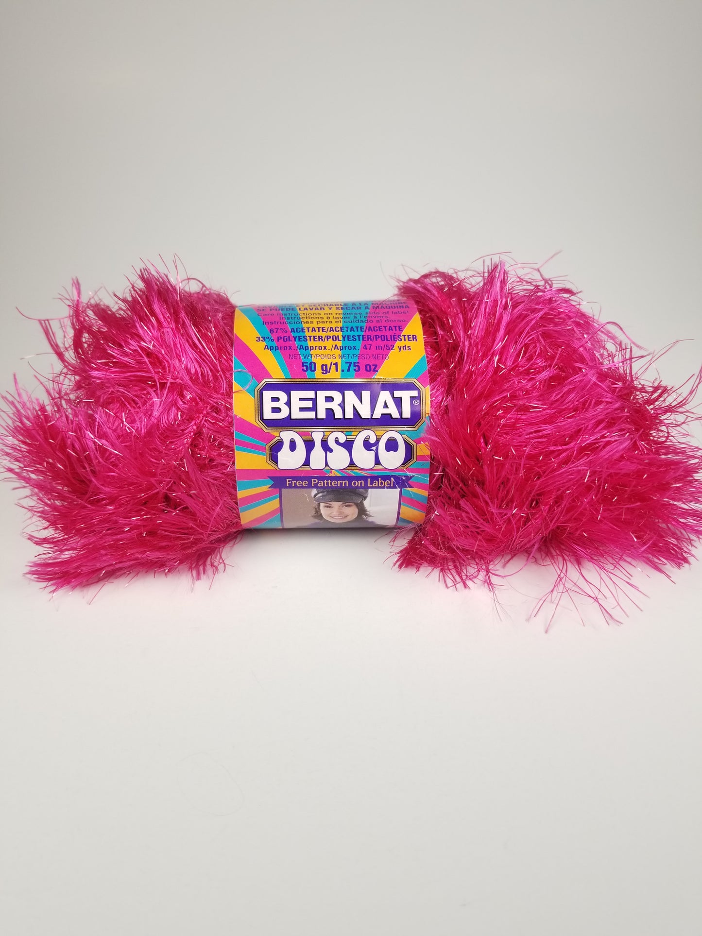 Bernat Disco Fushsia Fever 3 skein bundle