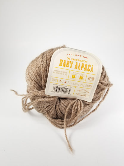 Lion brand 100% baby alpaca color Fawn Heather 125 lot 12001