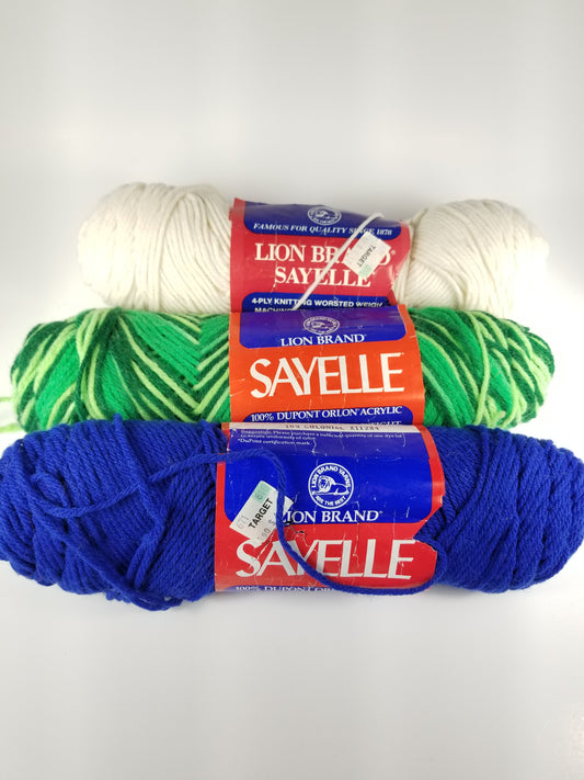 Lion brand vintage Sayelle yarn