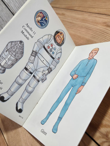 Dover Little Activity Books Sticker Paper Dolls NEW (You Pic Design) Astronaut and Bride Excellent condition