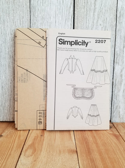 Simplicity 2207 Steam Punk Gowns Halloween Costumes Pattern Size HH6-12 RR 14-20 UNCUT FF