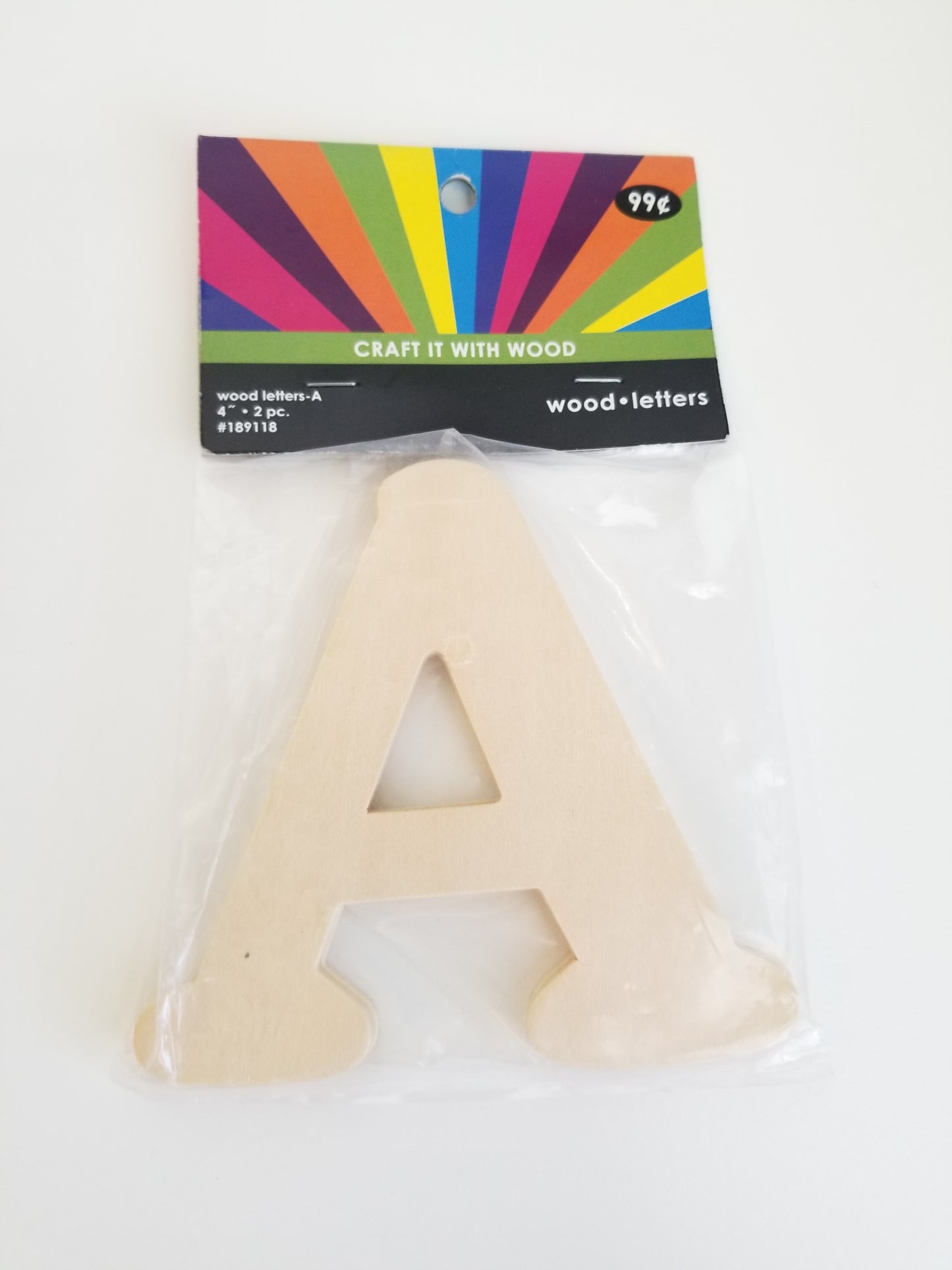 Wood Letters Choose your Letter 2 pc 4inch letter