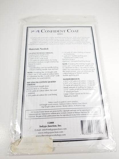 Indigo Junction Confident Coat IJ802 Sewing Pattern