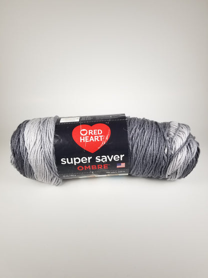 Red Heart Super Saver Ombre Anthracite lot: 5260